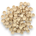 Almond Ivory Matt 10/12g Snap-Caps screw cover caps