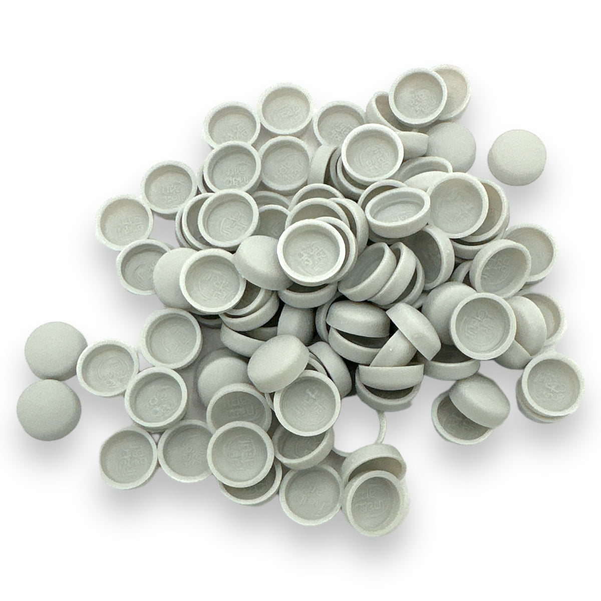 Aluminium Tone Matt 10/12g Snap-Caps screw cover caps