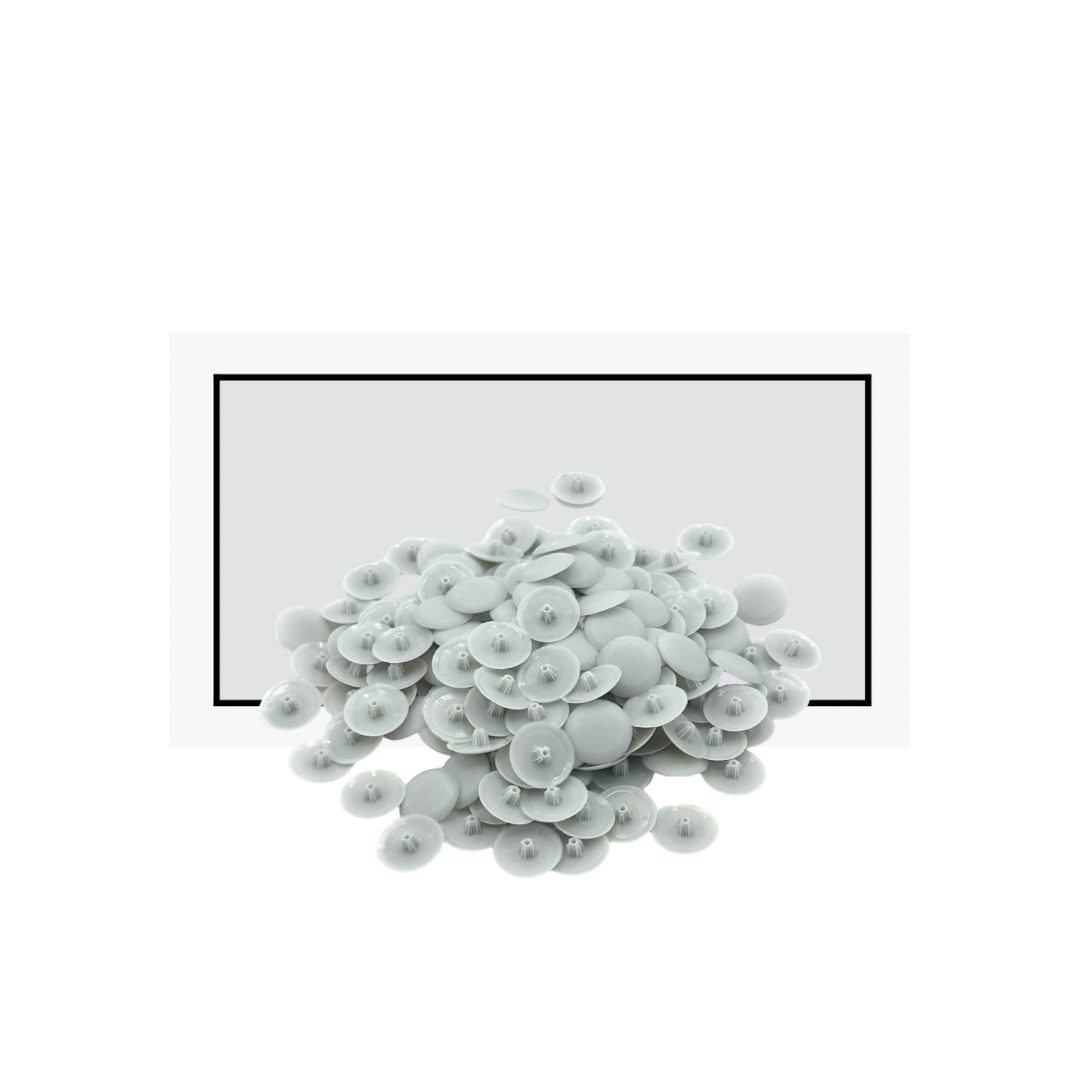 Pozi Phillips Cover Caps Bifix™ Aluminium Tone Screw Snap On 6-8g Pz2 Ph2 Push Fix