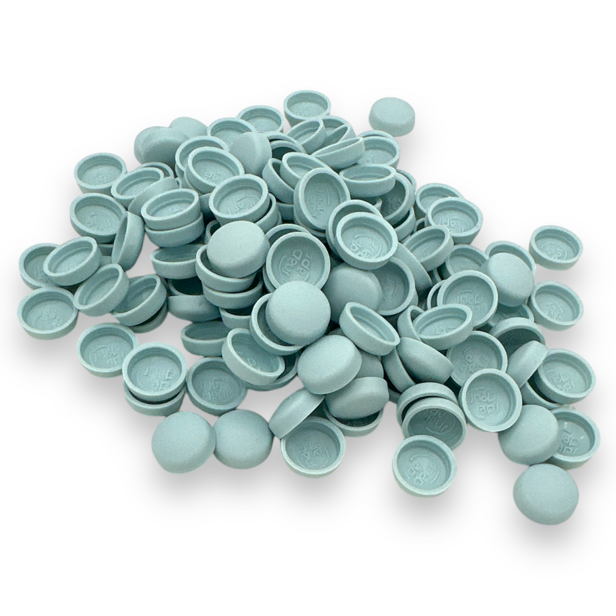 Aqua Blue Matt 10/12g Snap-Caps screw cover caps