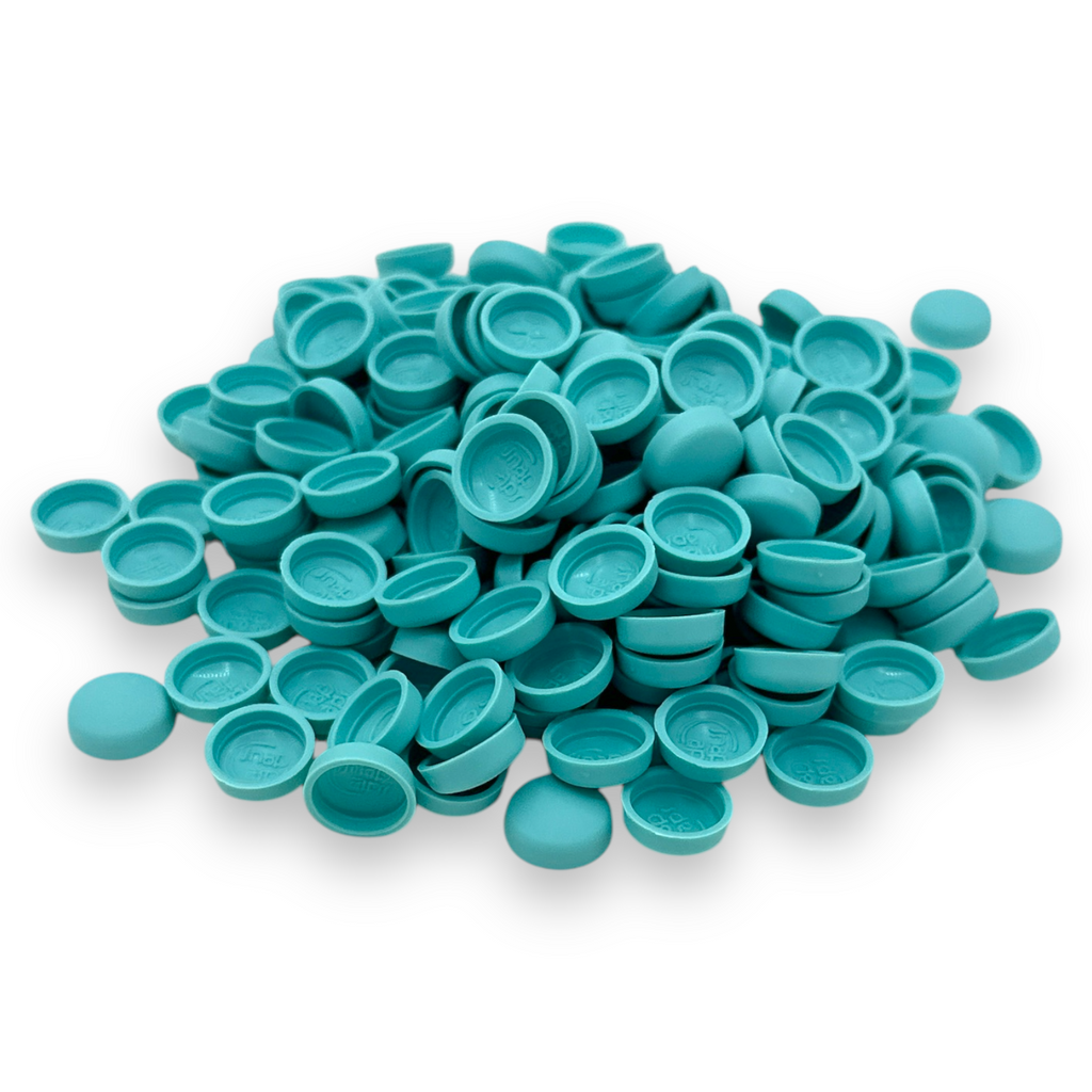 Aqua Sky Matt 10/12g Snap-Caps screw cover caps