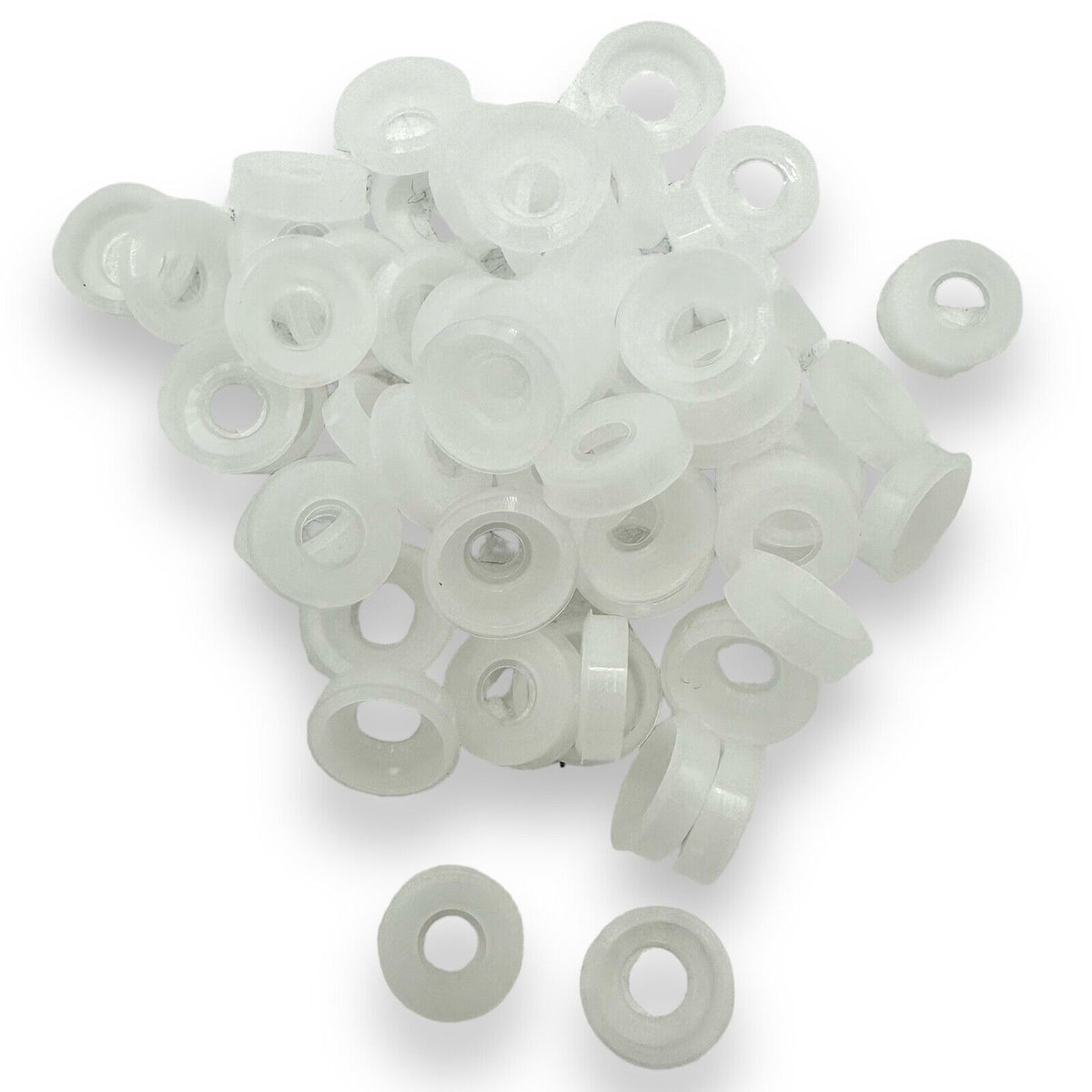Mist Grey Matt 6/8g Snap-Caps screw cover cap bases and washers