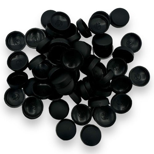 Black Matt 10/12g Snap-Caps screw cover caps