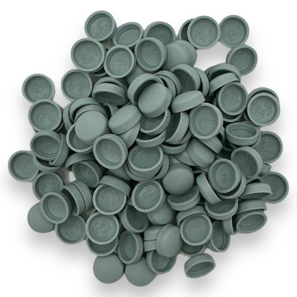 Blue Grey Matt 10/12g Snap-Caps screw cover caps