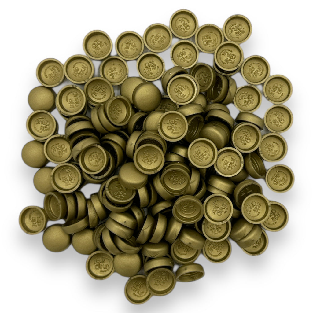 Brass (M) Matt 10/12g Snap-Caps screw cover caps