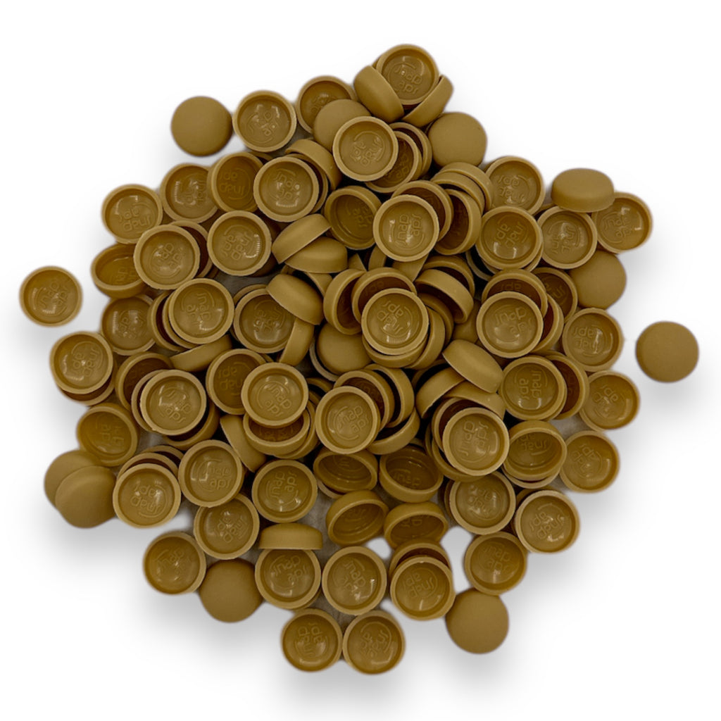 Buff Matt 10/12g Snap-Caps screw cover caps