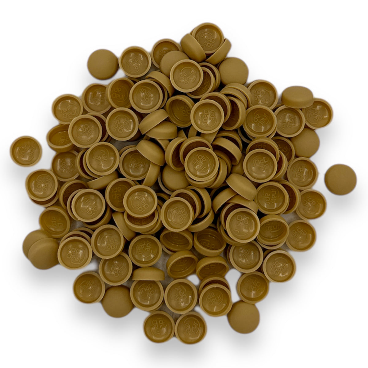 Buff Matt 10/12g Snap-Caps screw cover caps