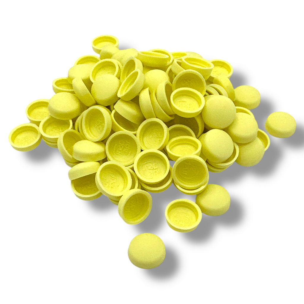 Buttermilk Matt 10/12g Snap-Caps screw cover caps