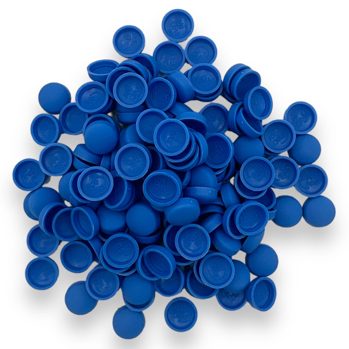 Caspian Blue Matt 10/12g Snap-Caps screw cover caps