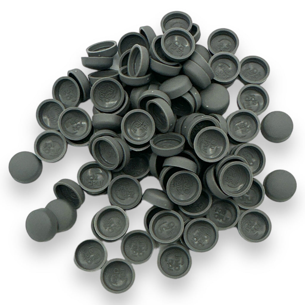 Charcoal Matt 10/12g Snap-Caps screw cover caps