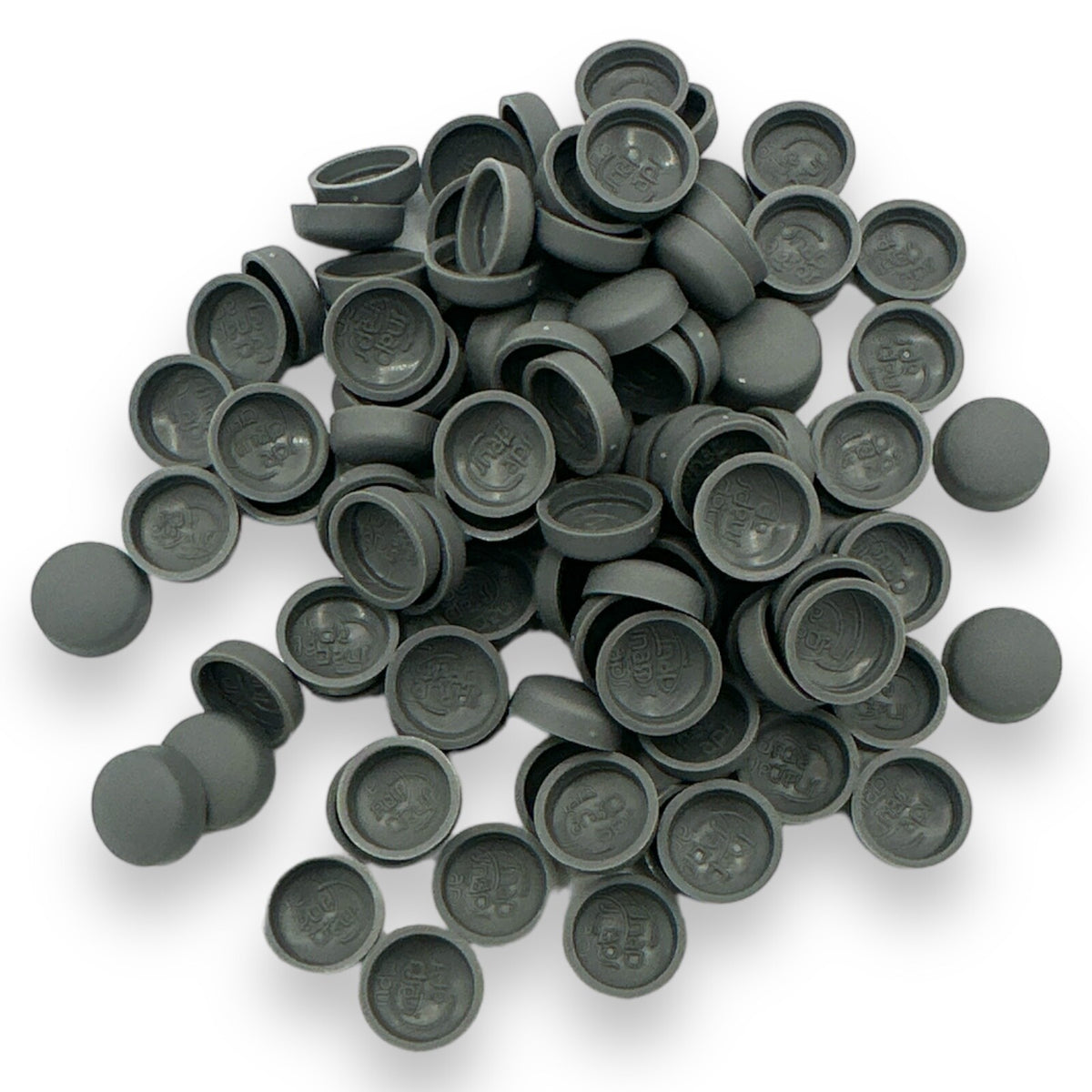 Charcoal Matt 10/12g Snap-Caps screw cover caps
