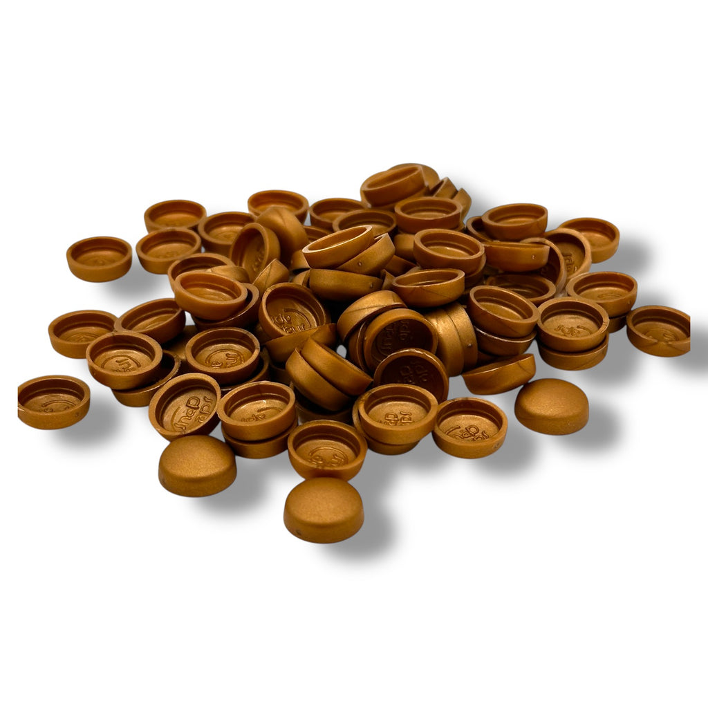 Copper (M) Matt 10/12g Snap-Caps screw cover caps