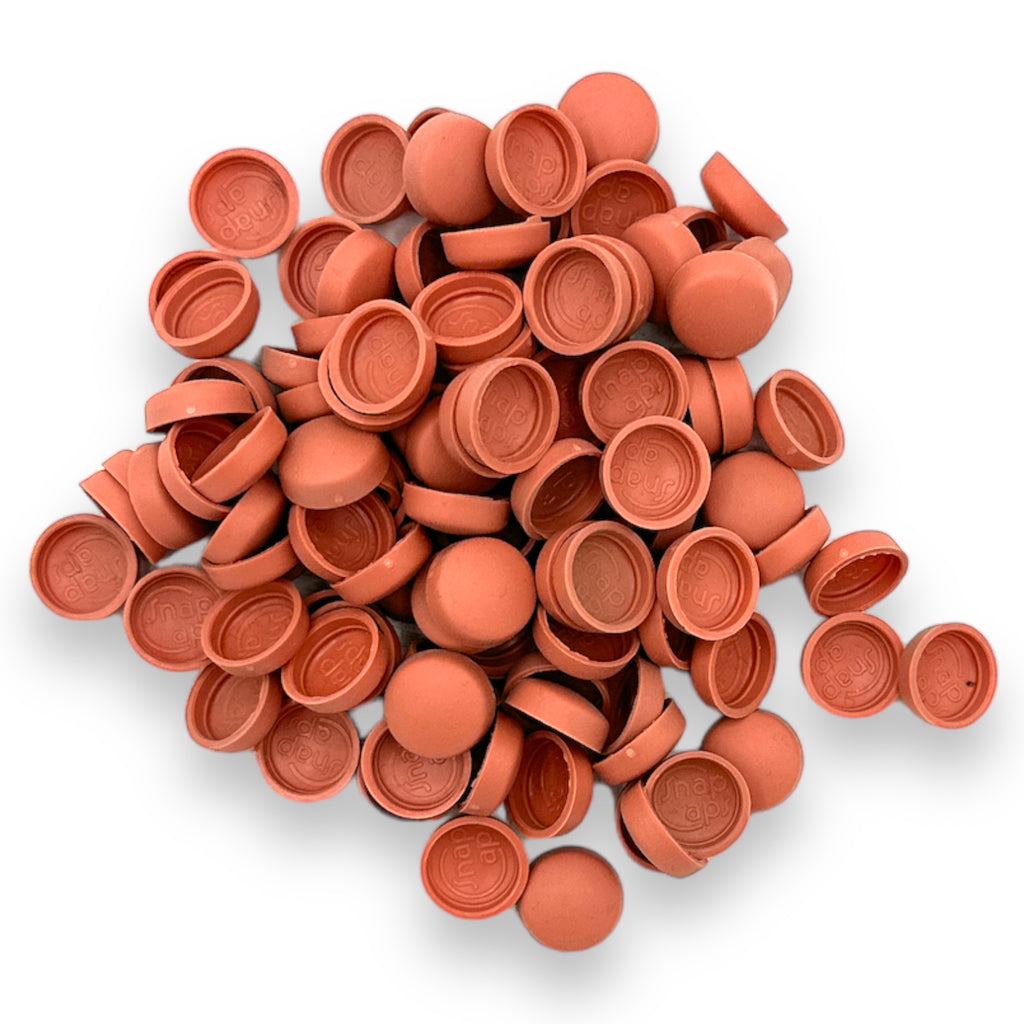 Coral Matt 10/12g Snap-Caps screw cover caps