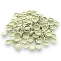 Cream Matt 10/12g Snap-Caps screw cover caps