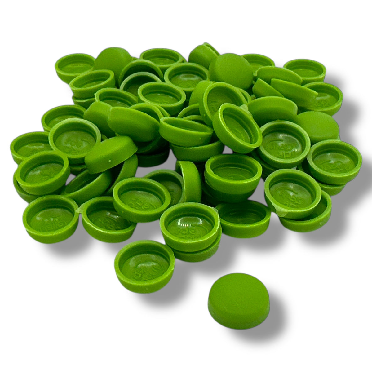 Fern Green Matt 10/12g Snap-Caps screw cover caps