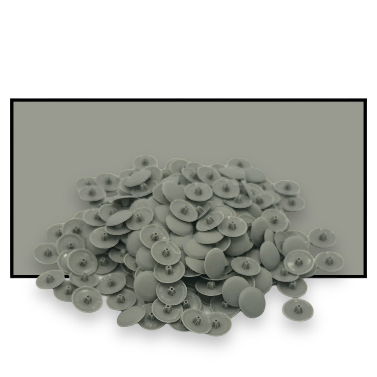 Pozi Phillips Cover Caps Bifix™ Fog Grey Screw Snap On 6-8g Pz2 Ph2 Push Fix