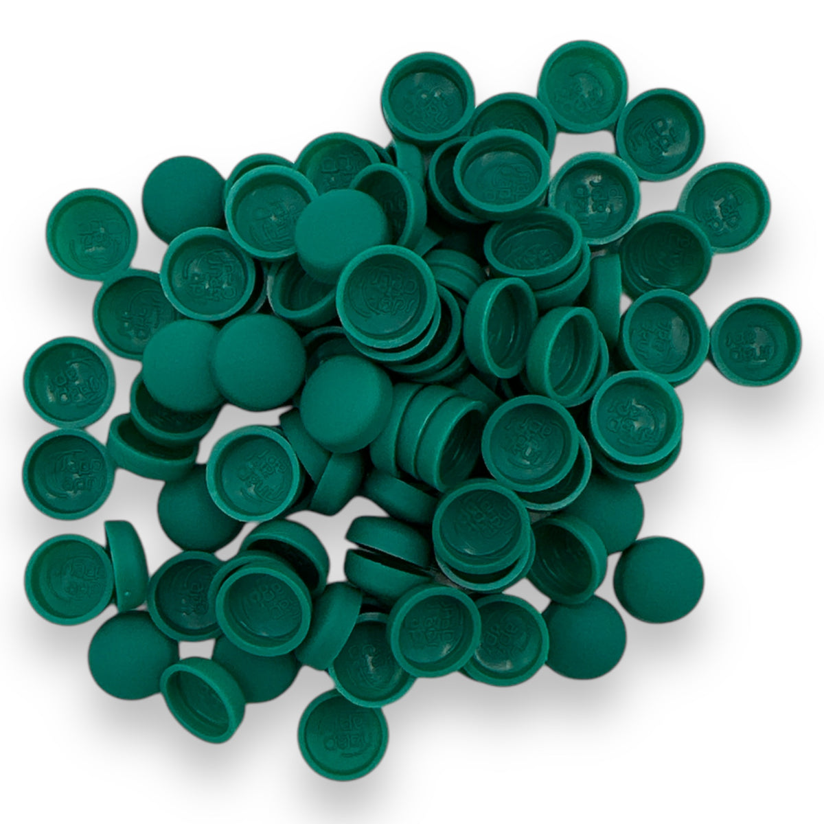 Forest Green Matt 10/12g Snap-Caps screw cover caps