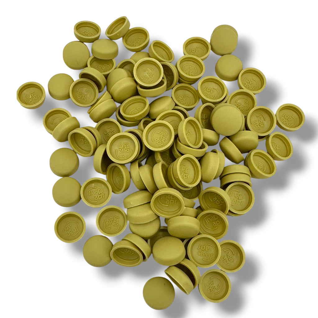 Gold Matt 10/12g Snap-Caps screw cover caps