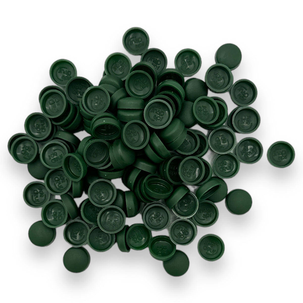 Heritage Green Matt 10/12g Snap-Caps screw cover caps