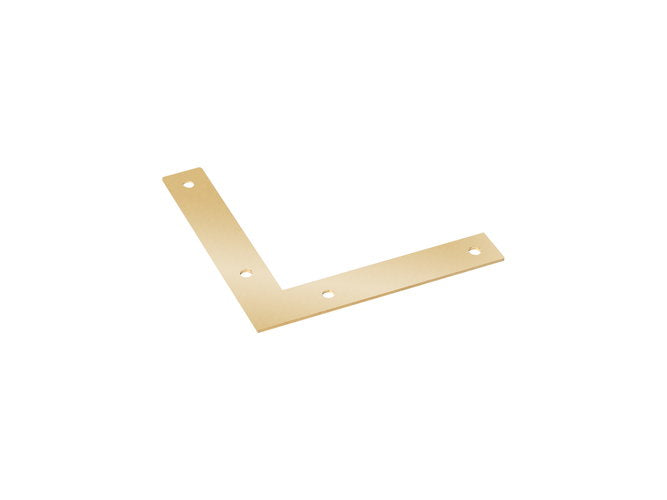 48mm brass-plated repair plate application detail