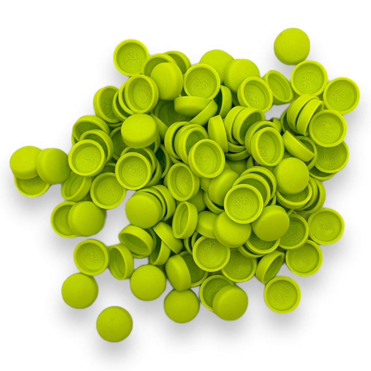 Lime Matt 10/12g Snap-Caps screw cover caps