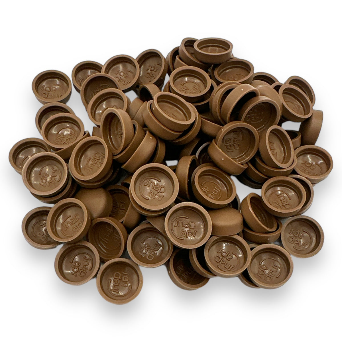 Mahogany Matt 10/12g Snap-Caps screw cover caps