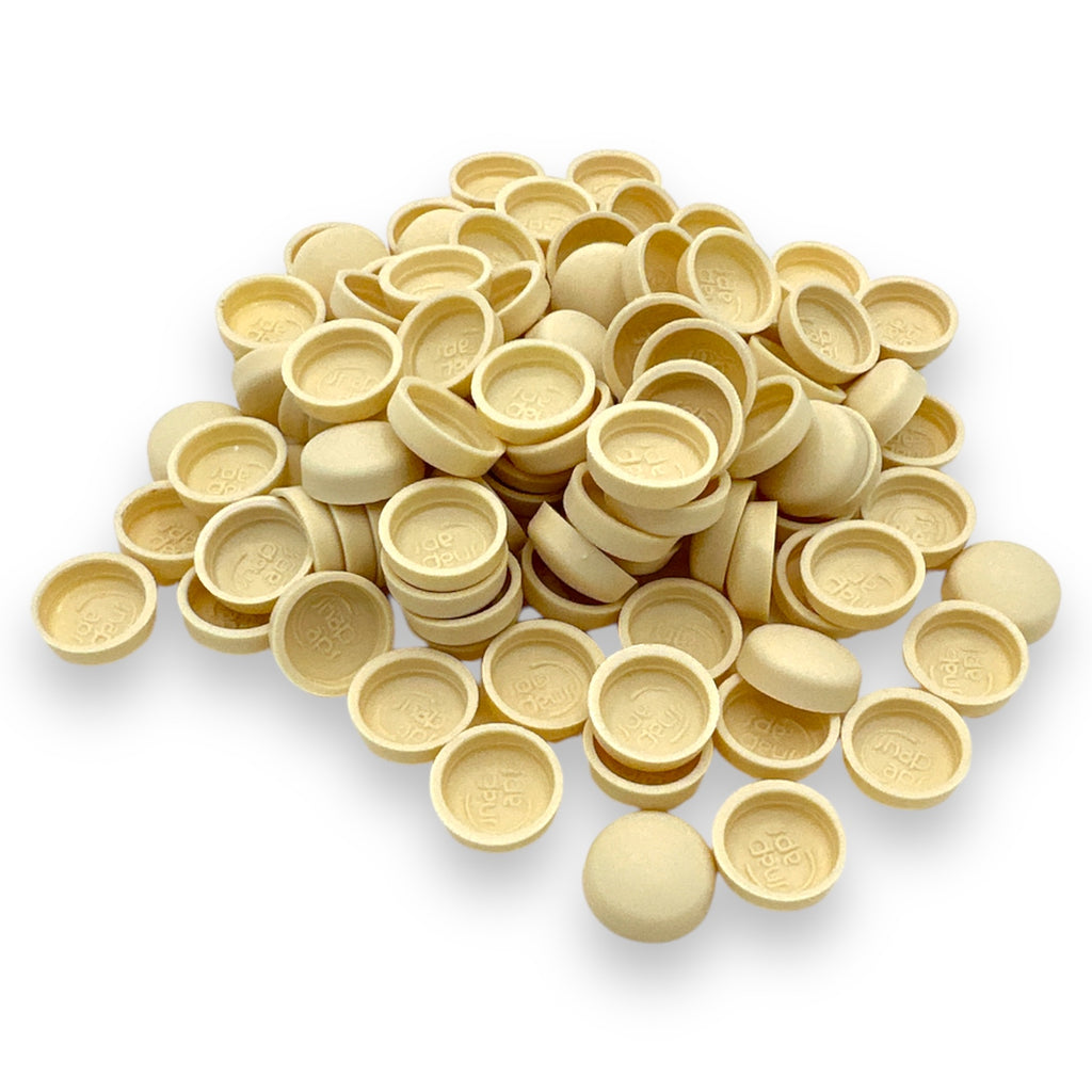 Marl Beige Matt 10/12g Snap-Caps screw cover caps