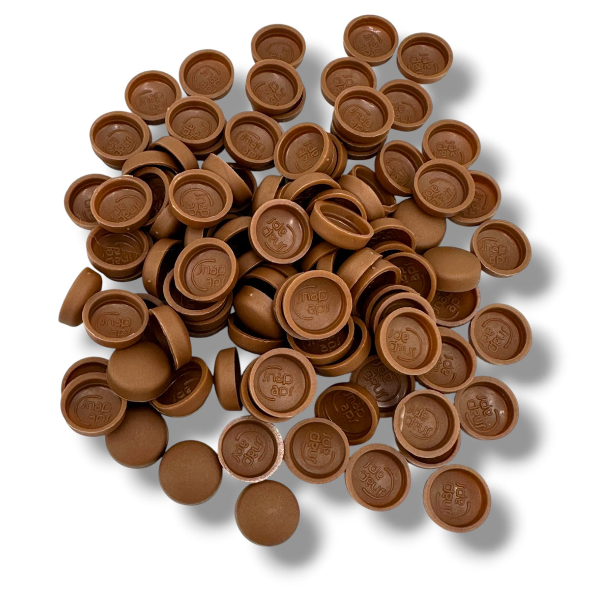 Metallic Brown (M) Matt 10/12g Snap-Caps screw cover caps