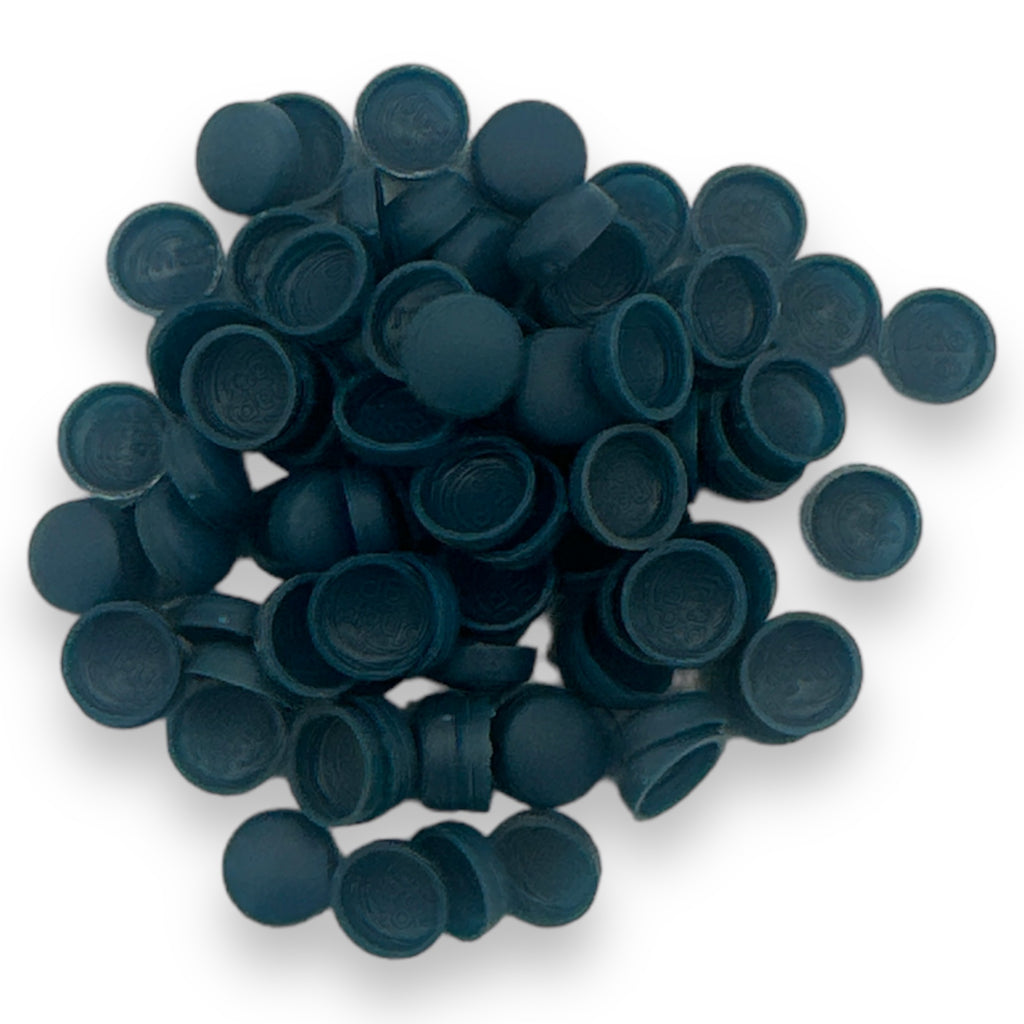Mill Blue Matt 10/12g Snap-Caps screw cover caps