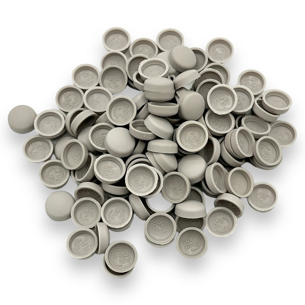 Morning Grey Matt 10/12g Snap-Caps screw cover caps