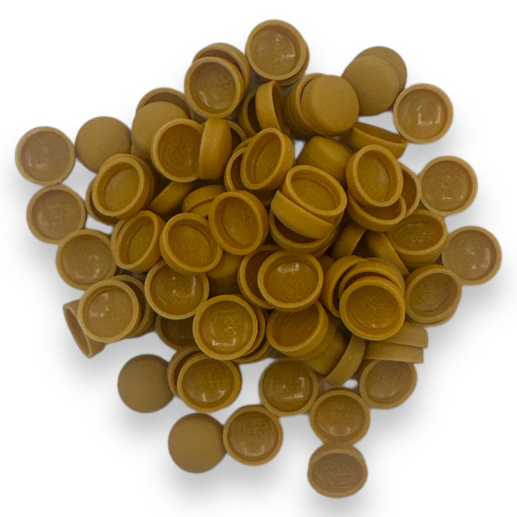 Mustard Matt 10/12g Snap-Caps screw cover caps