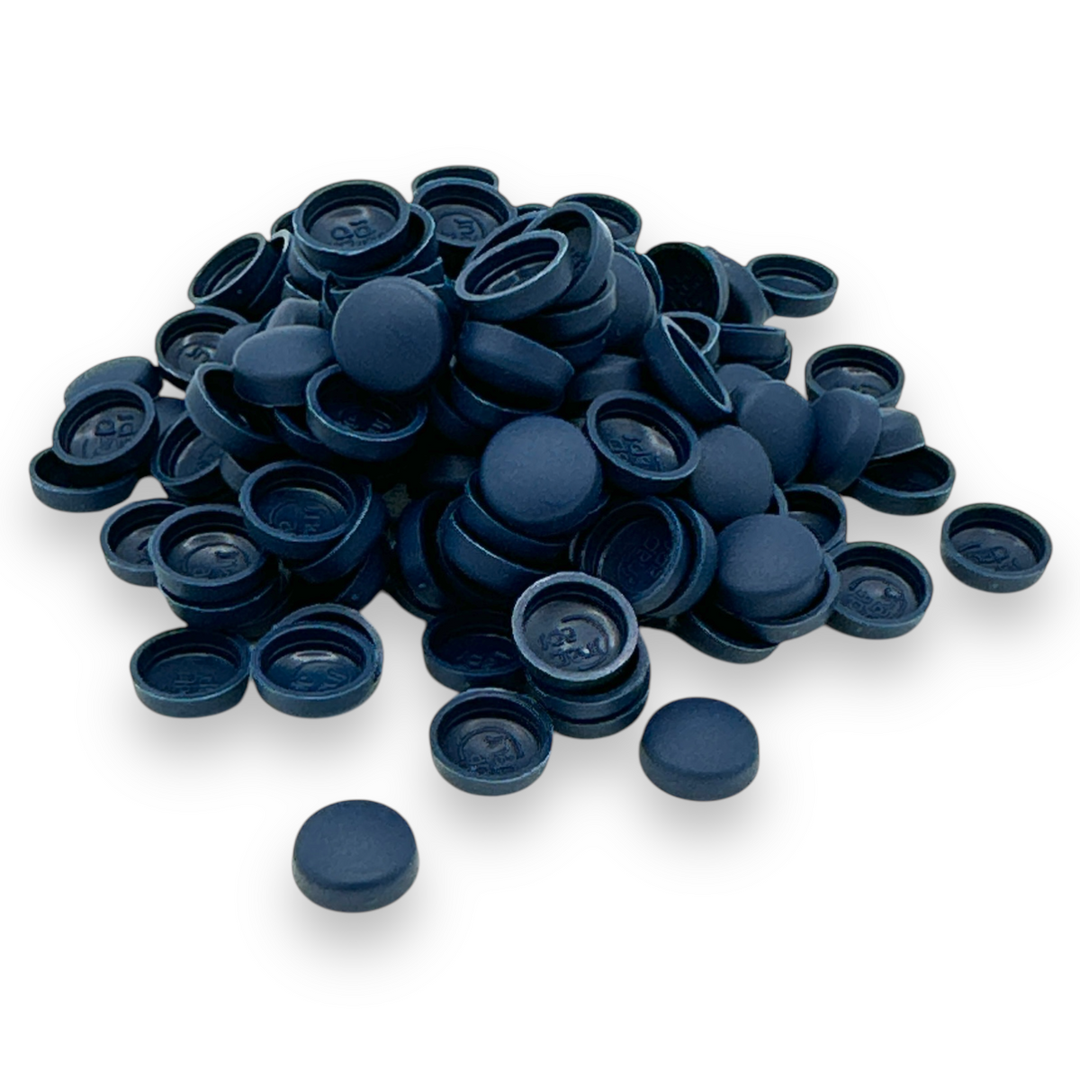 Navy Matt 10/12g Snap-Caps screw cover caps