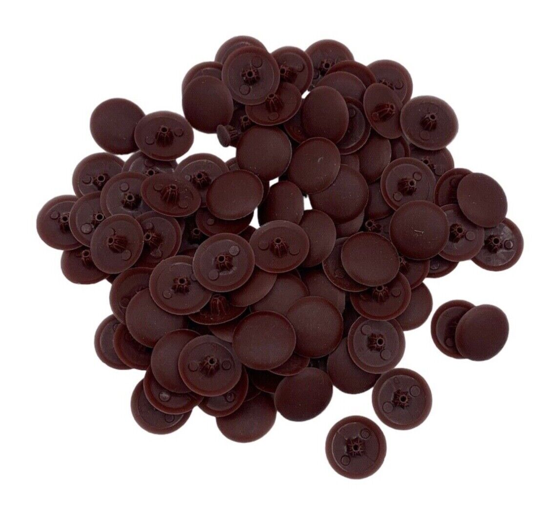 Pozi Phillips Cover Caps Bifix™ Old Burgundy Screw Snap On 6-8g Pz2 Ph2 Push Fix