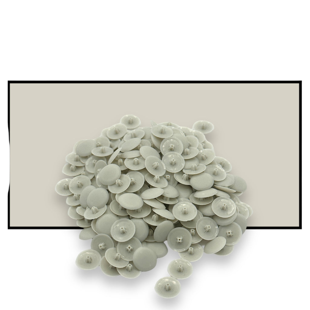Pozi Phillips Cover Caps Bifix™ Oyster Grey Screw Snap On 6-8g Pz2 Ph2 Push Fix