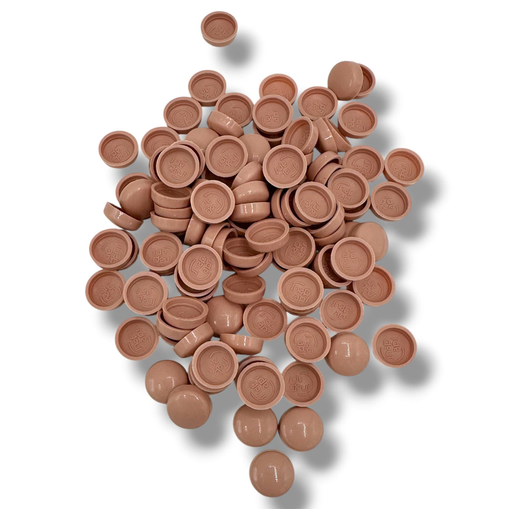 Rose Ash Gloss Snap-Caps™ Screw Cover Caps – 6/8g, 13.1mm
