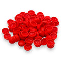 Red Matt 10/12g Snap-Caps screw cover caps