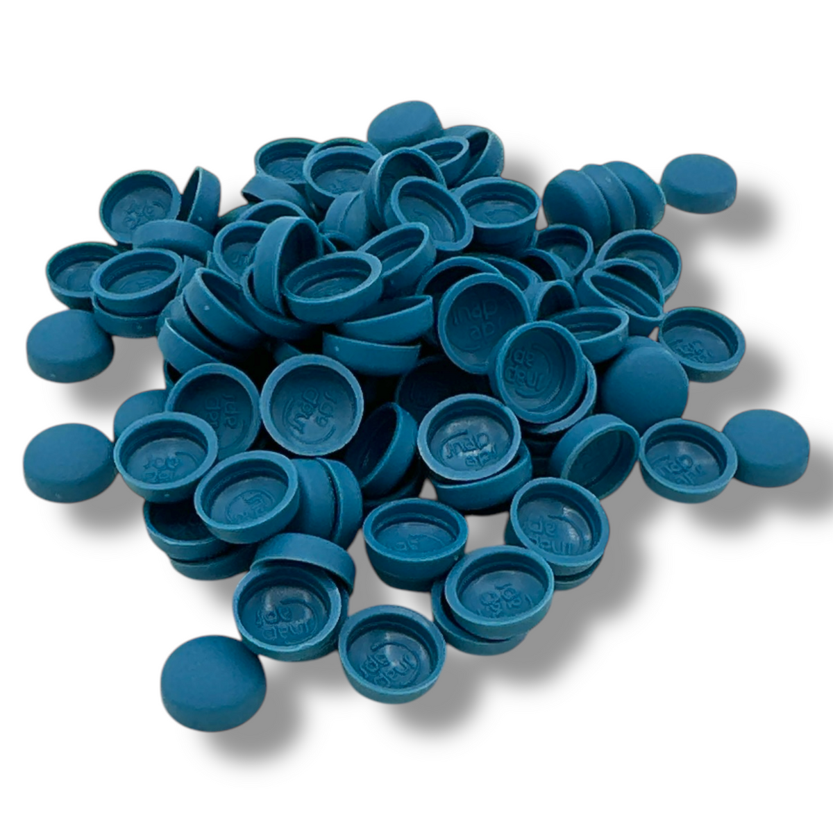 Reef Blue Matt 10/12g Snap-Caps screw cover caps
