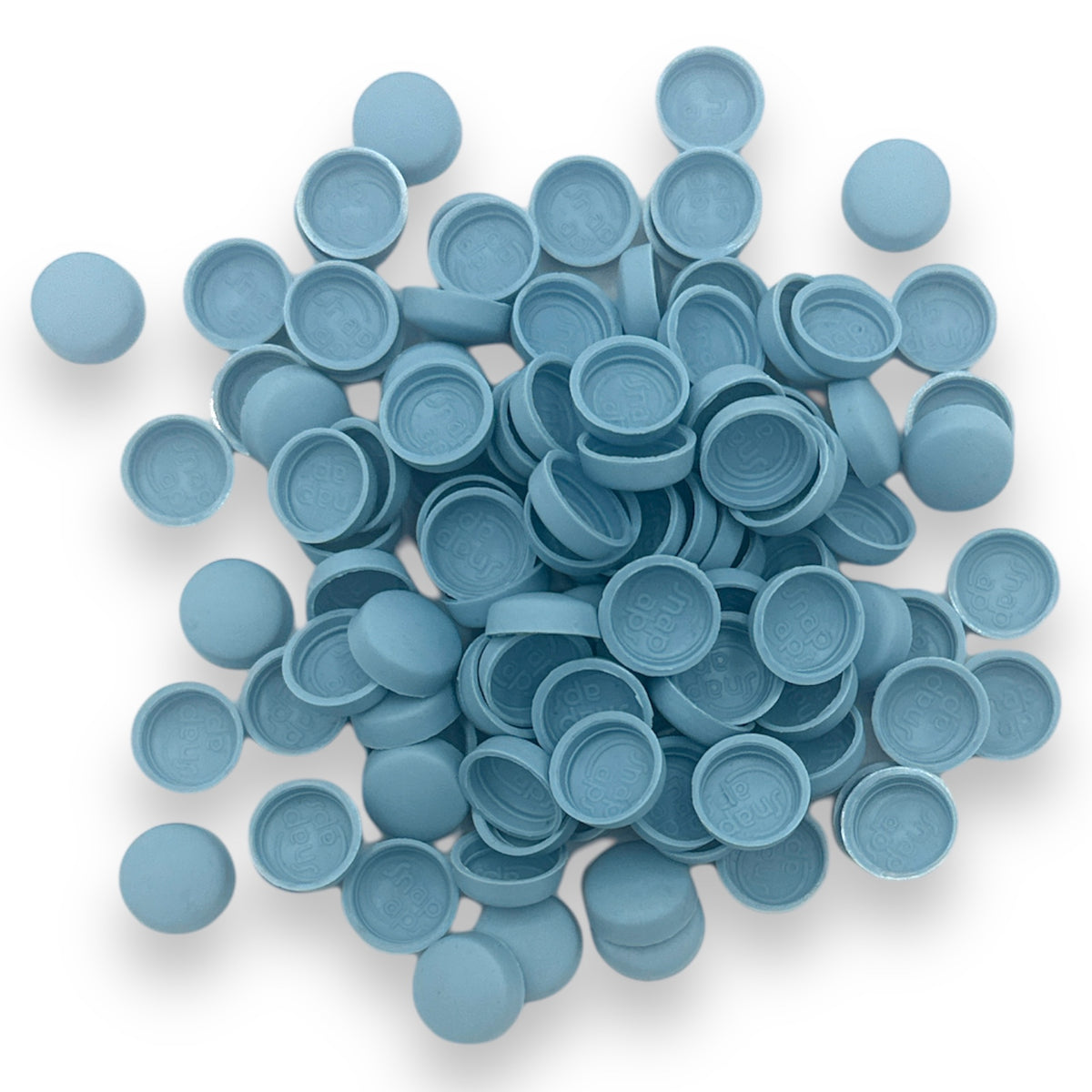 Sea Blue Matt 10/12g Snap-Caps screw cover caps