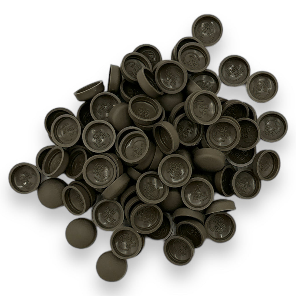 Sepia Matt 10/12g Snap-Caps screw cover caps