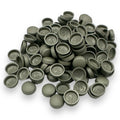 Silver Grey (M) Matt 10/12g Snap-Caps screw cover caps