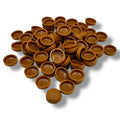 Teak Matt 10/12g Snap-Caps screw cover caps
