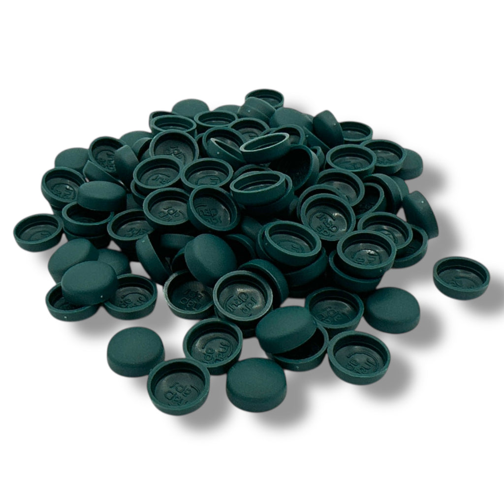 Teal Matt 10/12g Snap-Caps screw cover caps