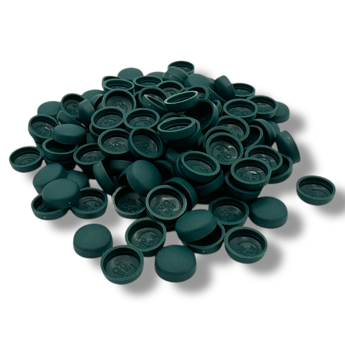 Teal Matt 10/12g Snap-Caps screw cover caps