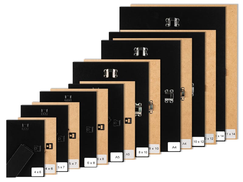 4 × 6in Adjustable-Leg Brown MDF Picture Frame Strut Backs – product image 4
