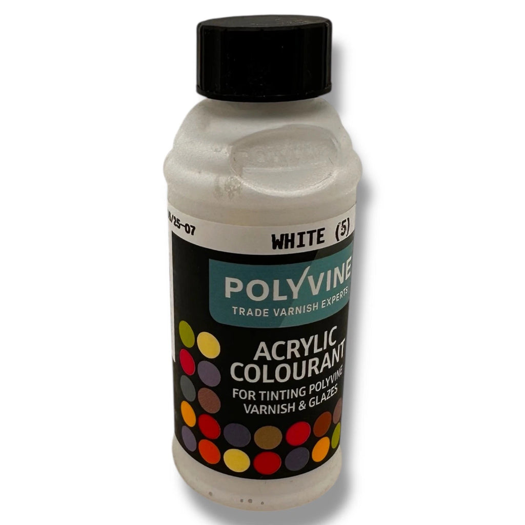 Polyvine Acrylic Colourant 50g White Waterbased Concentrated Pigments – product image 1
