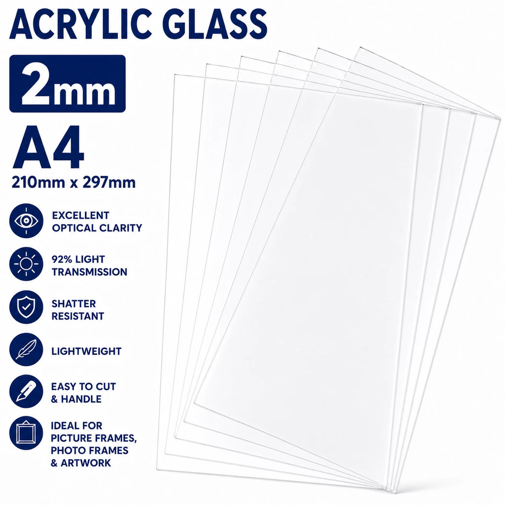 Clear 2mm Replacement Acrylic Glass – A4 (210 × 297mm) - image 3