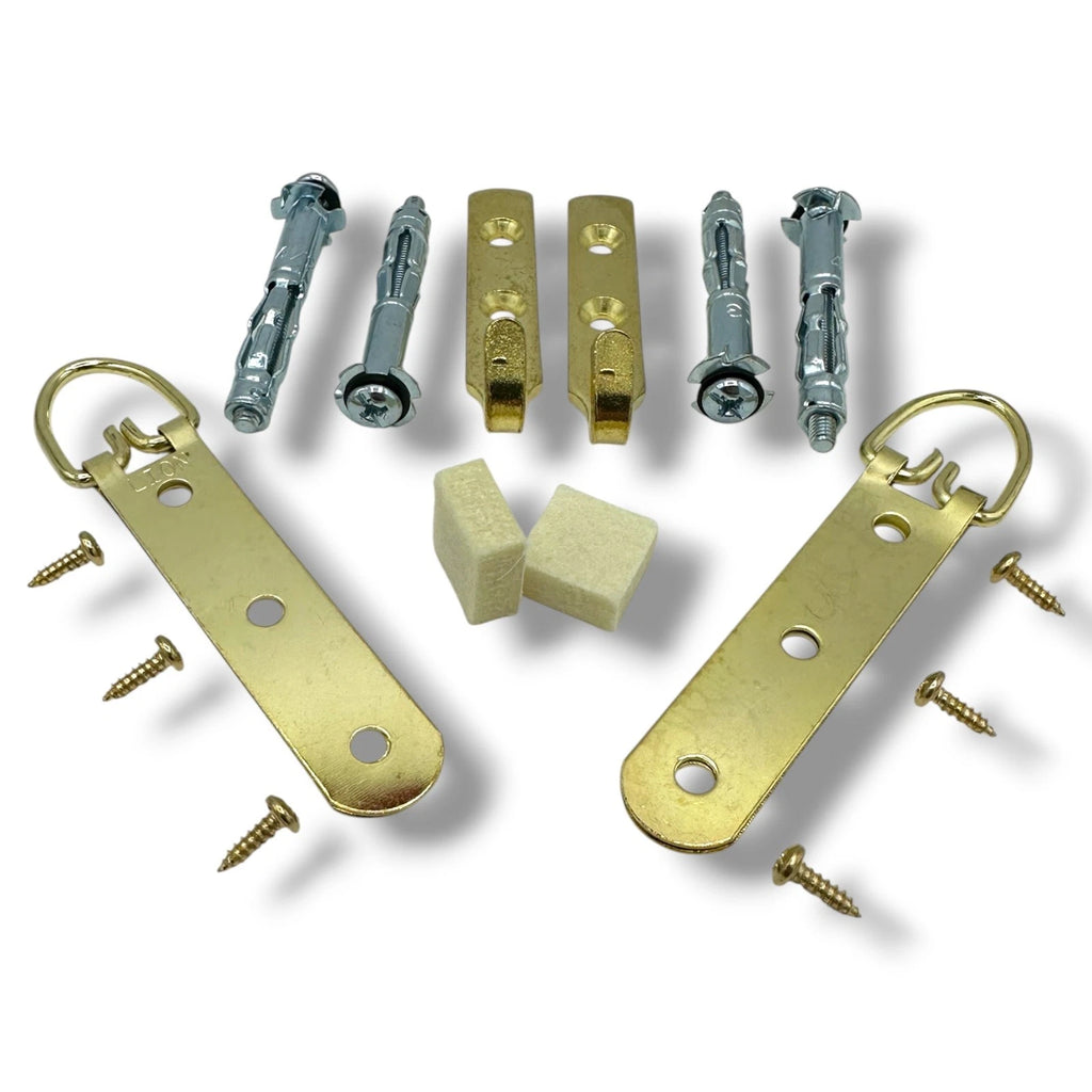 Heavy-Duty Hollow-Wall Picture & Mirror Hanging Kit – Brass Hook – product image 2