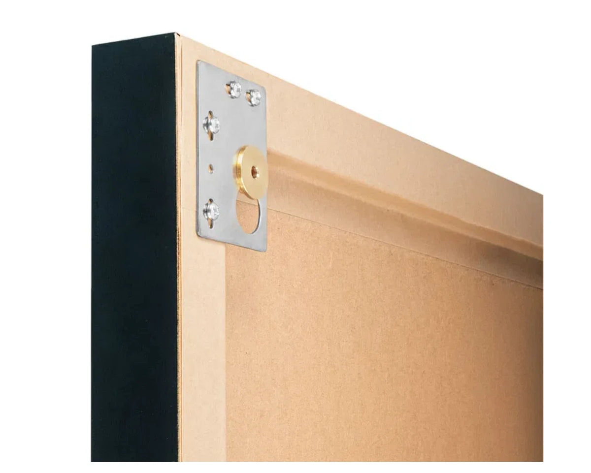 Picture hanging Hanger Frame Nickel Keyhole Plates FLAT + Wall Bezels × 2 Framing – product image 6