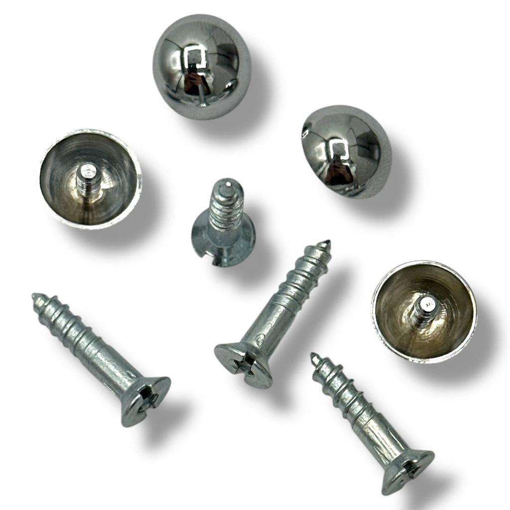 Mirror Screws And Dome Head No.8 × 25mm (4.2mm) × 4 Frames Mirrors Chrome – product image 2