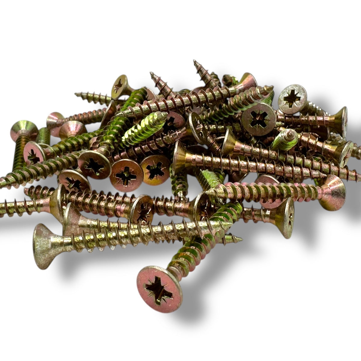 ForgeFix Yellow Zinc Pozi Wood Screws – 5.0mm, Multiple Lengths – range overview